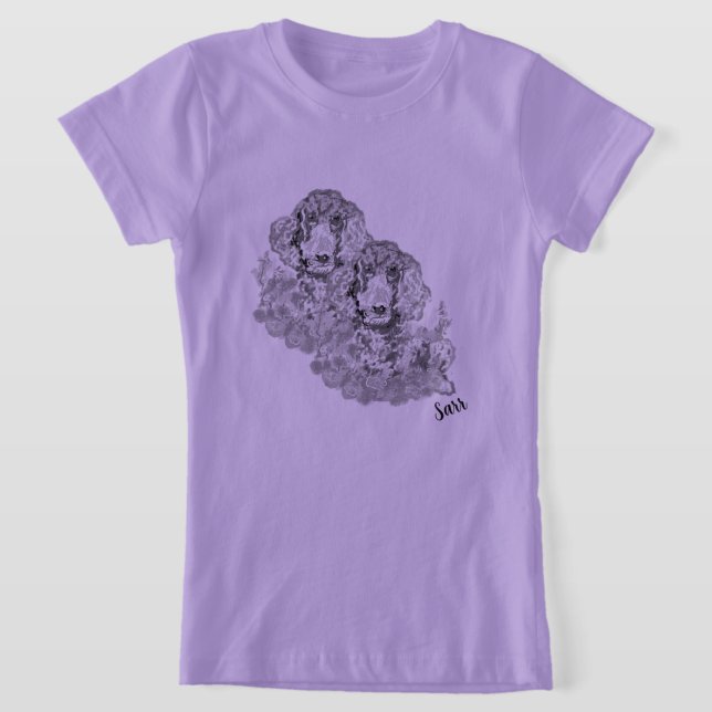 T-Shirt : Poodles  (Laydown)