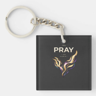 T-Shirt PRAY IN SPIRIT – Abstract Energy Faith  Keychain