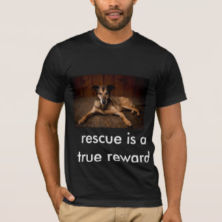 T shirt promoting pet rescue and adoption