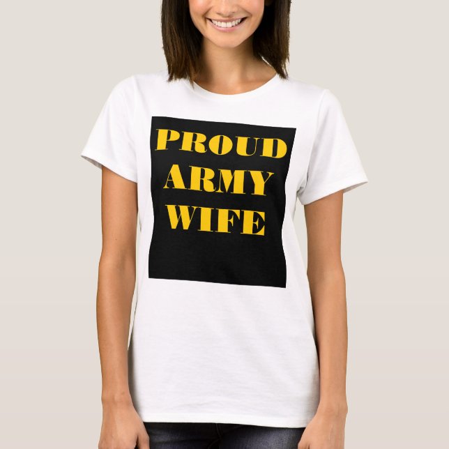 T-Shirt Proud Army Wife (Front)