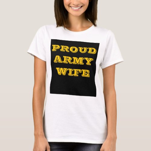 T_Shirt Proud Army Wife