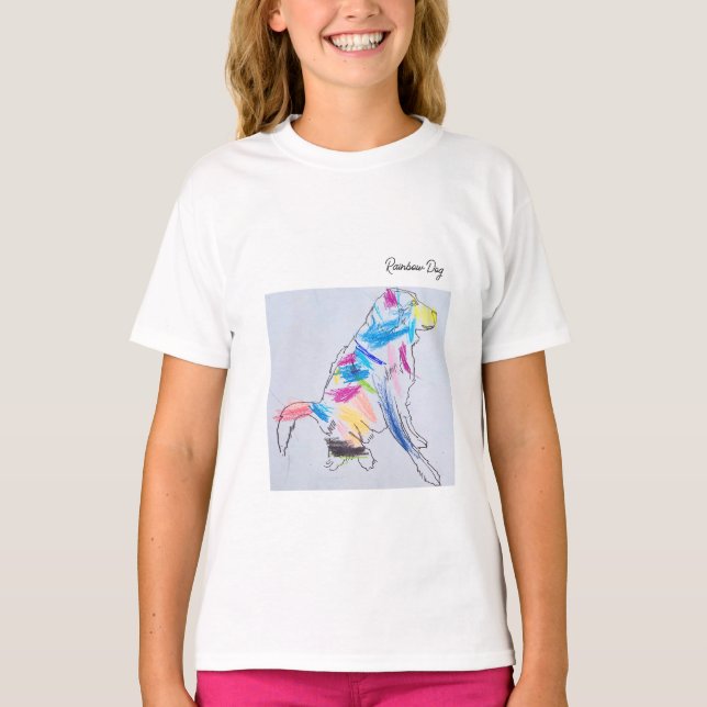T-Shirt Rainbow Dog (Front)