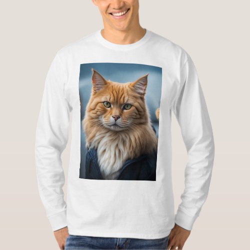 T_Shirt Roar in Style Fierce Cat Majesty Tee