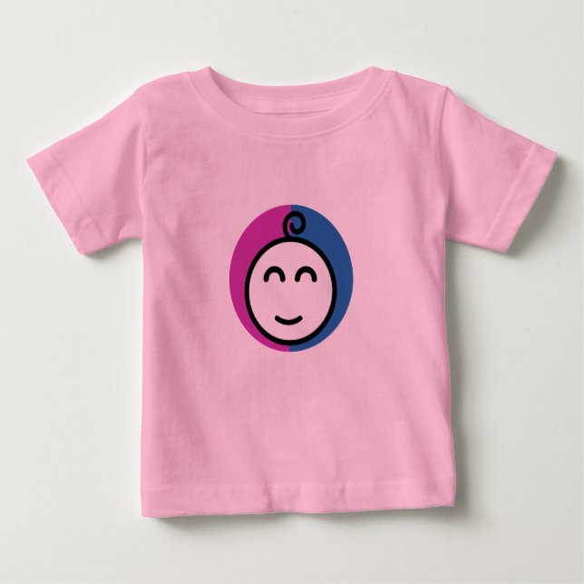 T-Shirt Rose Baby (0-24 months) (Front)