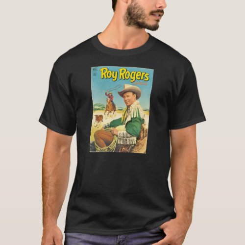 T_Shirt ROY ROGERS 1952 Comic Book Cover ROUND_UP