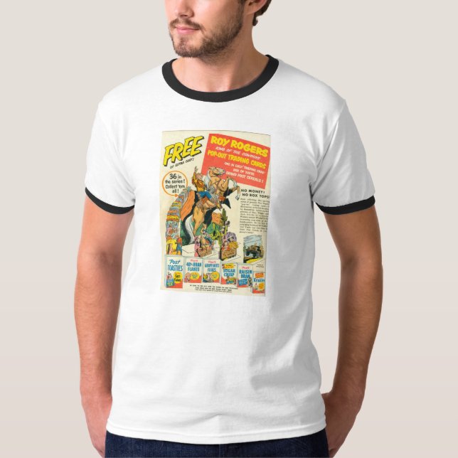 T-Shirt ROY ROGERS 1952 Trading Cards Advertising (Front)