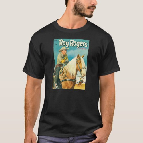 T_Shirt ROY ROGERS  TRIGGER 1952 Comic Book Cover