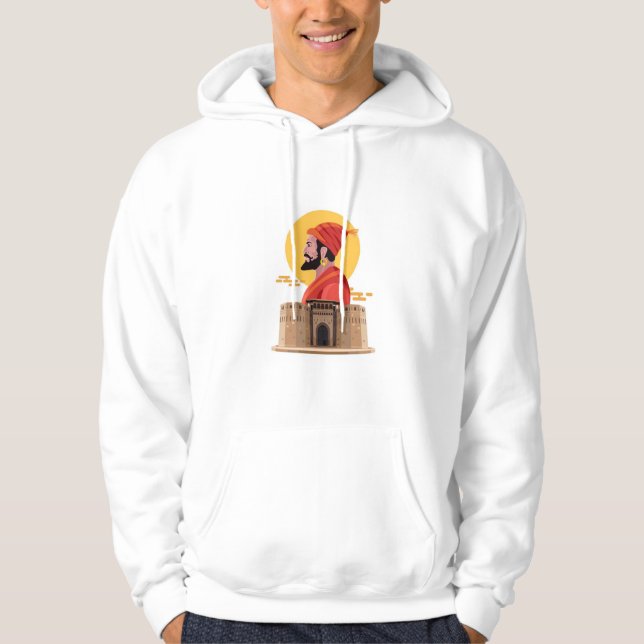 T-Shirt,Royal Essence: Chhatrapati Shivaji Maharaj Hoodie (Front)