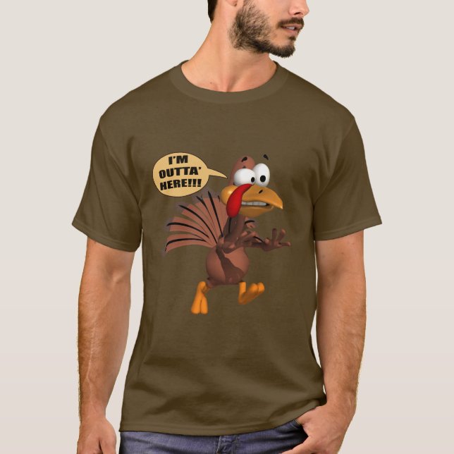 T-Shirt - Running For Cover Turkey (Front)