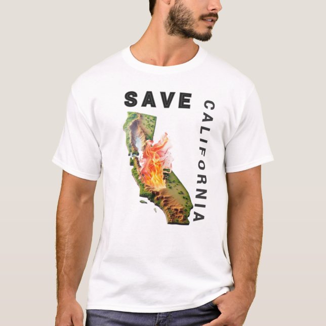 T-shirt save California (Front)