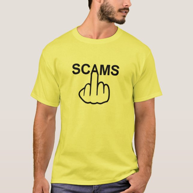 T-Shirt Scams Flip (Front)