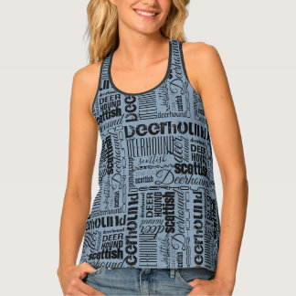 T-shirt Scottish Deerhound Typo