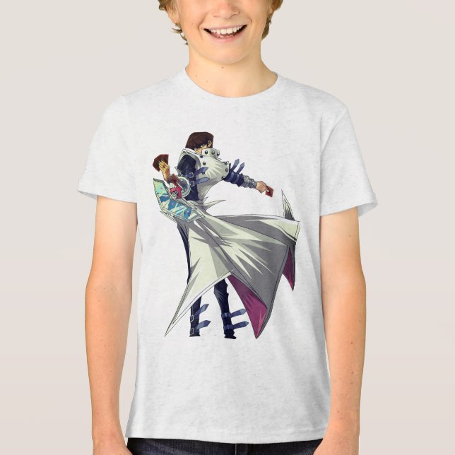 T-Shirt Seto Kaiba – Blue-Eyes White Dragon Rider Tri-Blend Shirt (Front)