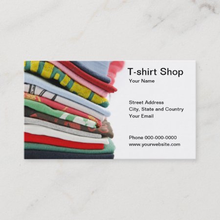 T-shirt Shop Business Card