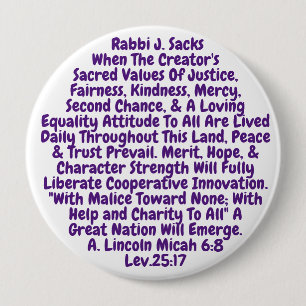 T-Shirt Short Reminder To Live Our Sacred Values Button