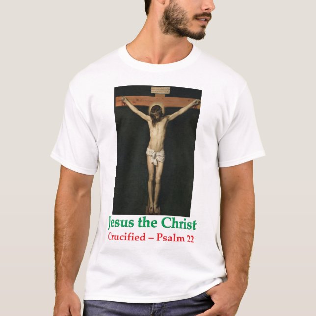 T-Shirt showing crucifixion of Jesus the Christ (Front)