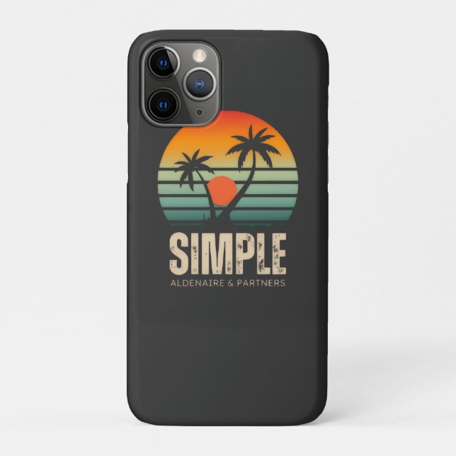 T-shirt Simple Sunset - Tropical vibes design Case-Mate iPhone Case (Back)