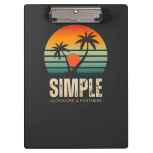 T-shirt Simple Sunset - Tropical vibes design Clipboard
