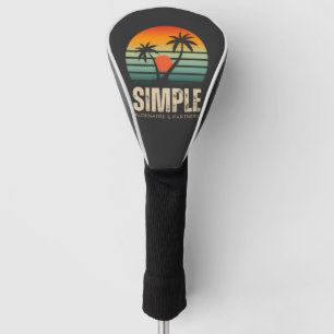 T-shirt Simple Sunset - Tropical vibes design Golf Head Cover