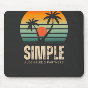 T-shirt Simple Sunset - Tropical vibes design Mouse Pad