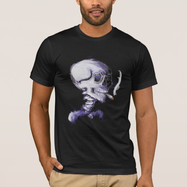 T-Shirt - Skull with Cigarette (Front)