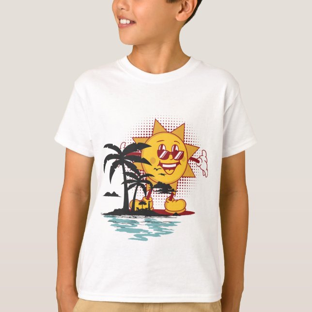 T-Shirt Smiling Summer Sun (Front)