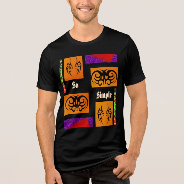 T-Shirt So simple  Tri-Blend Shirt (Front)