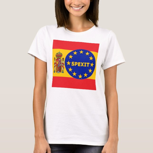 T-Shirt Spannish Flag EU Spexit (Front)