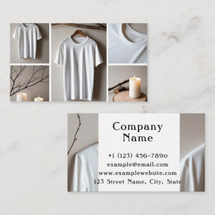 T-shirt store business card
