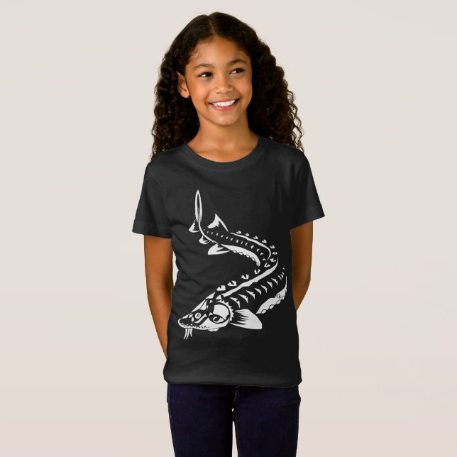 T-SHIRT -STURGEON FISH -LAKE STURGEON TRIBAL (Front Full)
