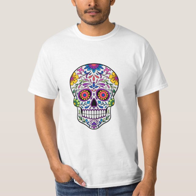 T-Shirt Sugar Skull Art (Front)