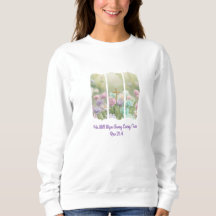 T-Shirt/Sweatshirt. Brushstroke Floral Pattern.