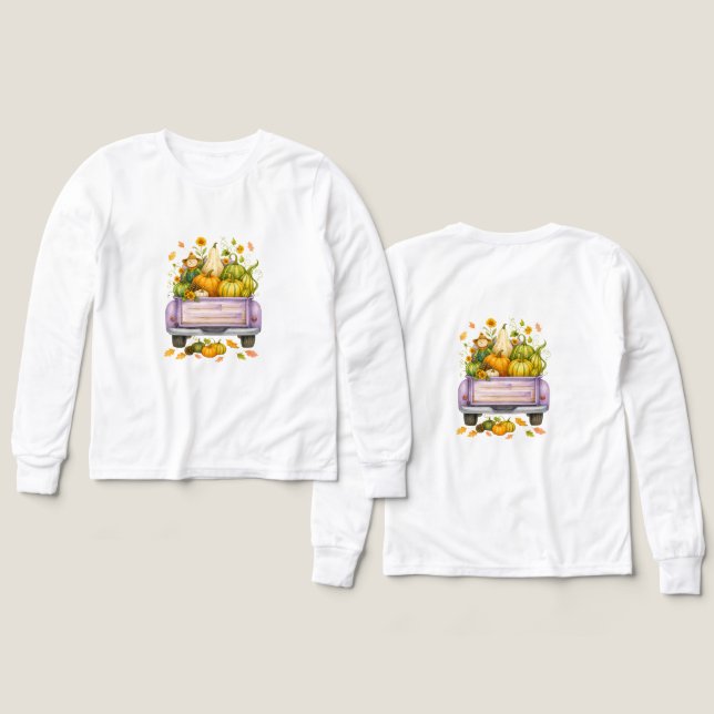 T-Shirt Sweatshirts- Autumn Kids Sweatshirts (Design Front & Back)