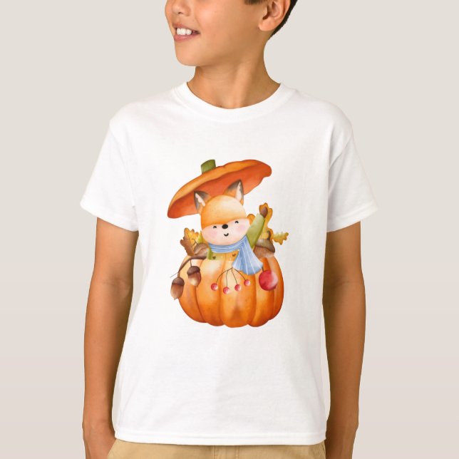 T-Shirt. Sweet Fruits and Friendly Pets Art T-Shirt (Front)