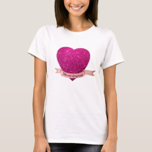 T-shirt Take Care of My Heart Pink Heart