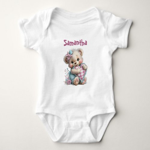 T-Shirt Teddy Bear Baby Shower  Bodysuit