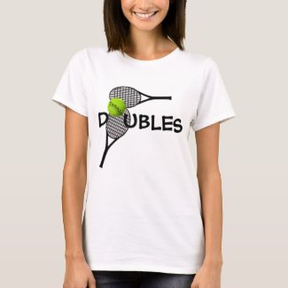 T shirt Tennis Ball Racket Doubles Team Game