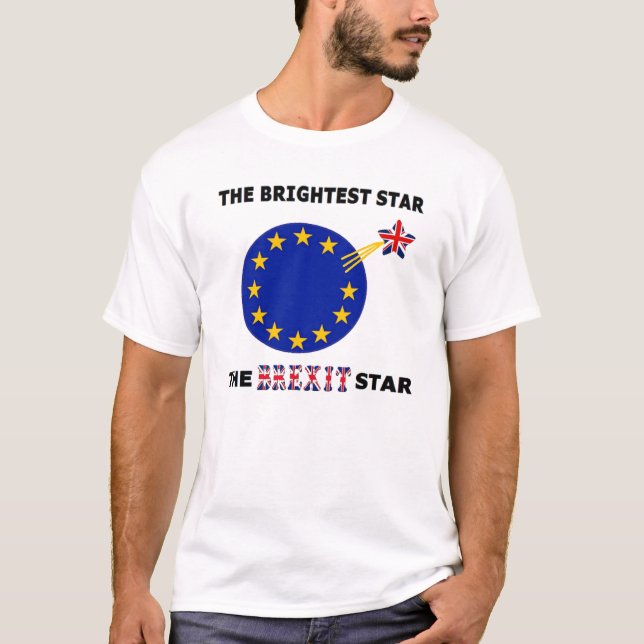 T-Shirt The Brexit Star British Flag (Front)