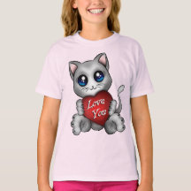 T-shirt The kitten loves you