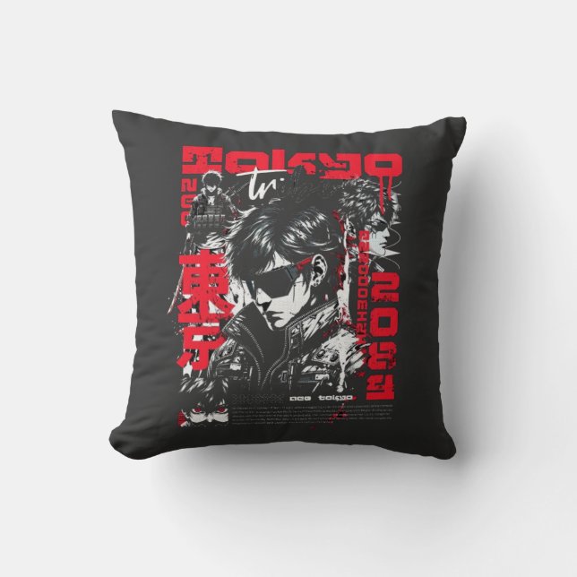 T-Shirt Throw Pillow (Front)