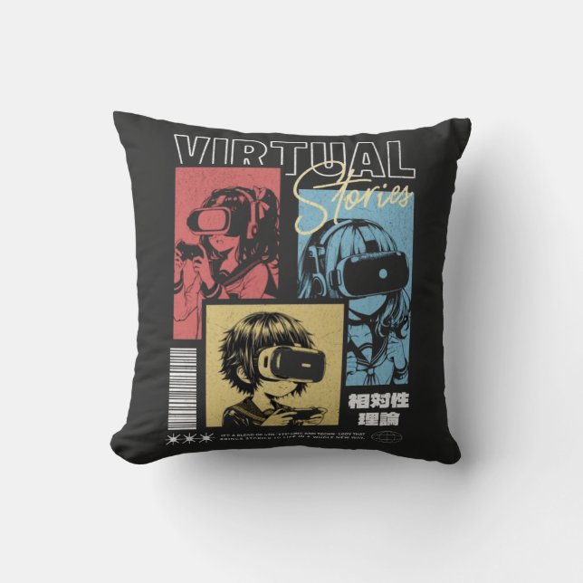 T-Shirt Throw Pillow (Front)