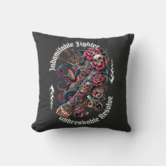 T-Shirt Throw Pillow (Front)