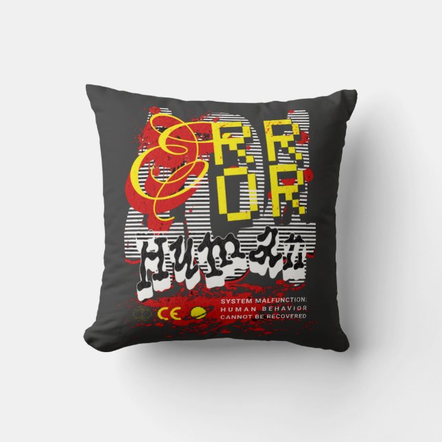 T-Shirt Throw Pillow (Front)