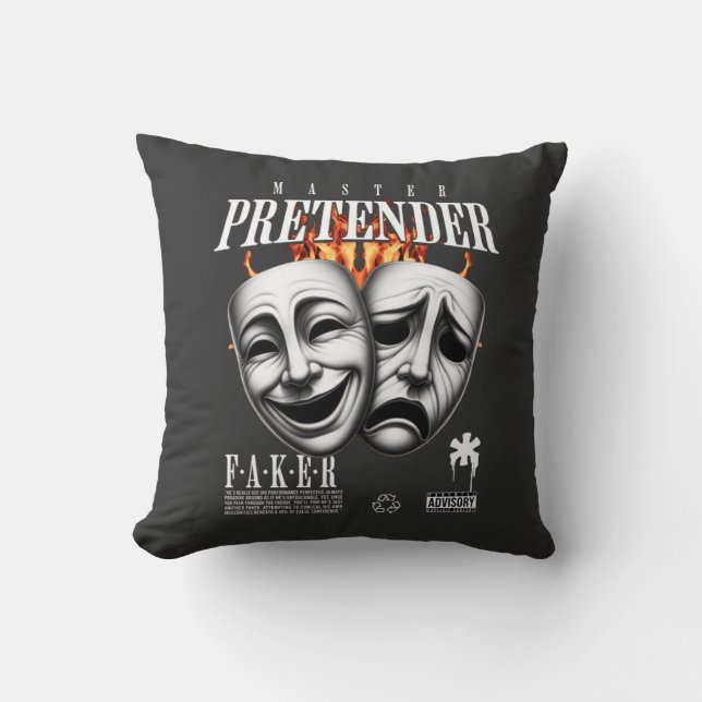 T-Shirt Throw Pillow (Front)