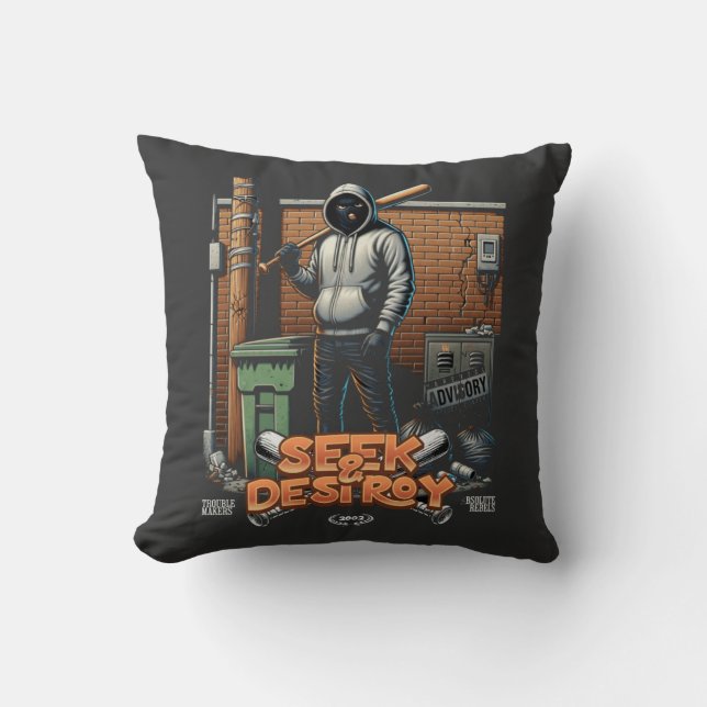 T-Shirt Throw Pillow (Front)