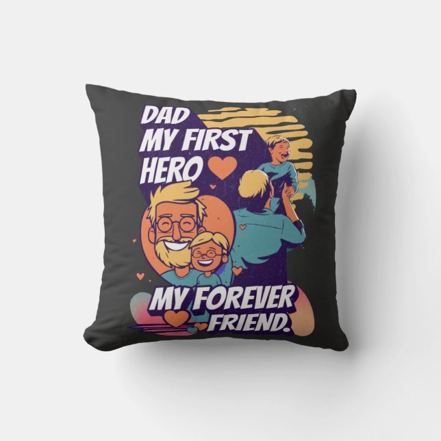 T-Shirt Throw Pillow (Front)