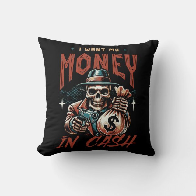 T-Shirt Throw Pillow (Front)