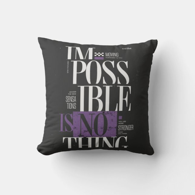 T-Shirt Throw Pillow (Front)