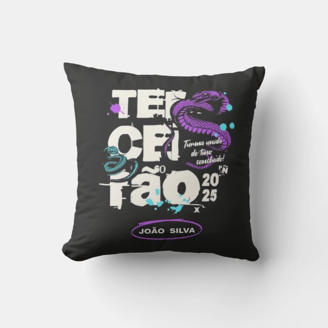 T-Shirt Throw Pillow (Front)