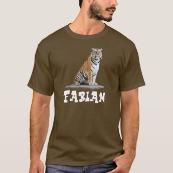 T-shirt "tiger" Fabian by mein_irish_terrier at Zazzle